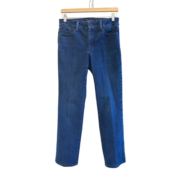 NYDJ Denim - NYDJ Casual Cropped Women's Marilyn Straight Leg Blue Jeans Size 6 Lift x Tuck